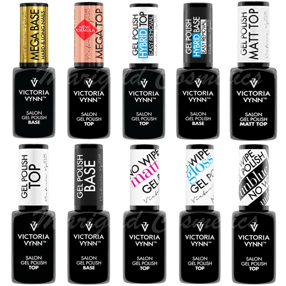 Victoria Vynn UV/LED Gel Nail Polish Hybrid Base Top No Wipe Mat Primer Soak Off