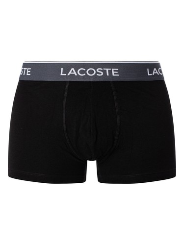 Lacoste Men's 3 Pack Casual Trunks, Black - Picture 7 of 9