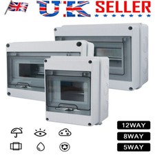 weatherproof consumer modular enclosure RCD MCB contactor switch IP65 box UK