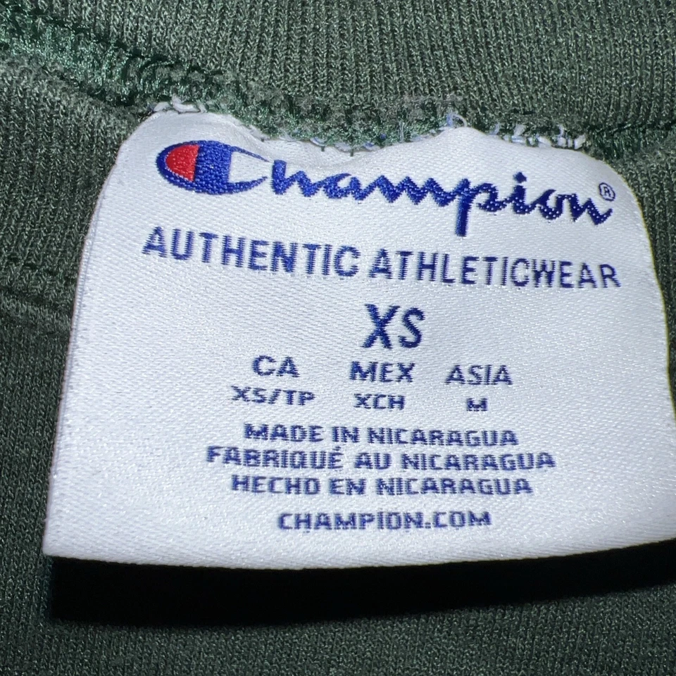 Sudadera Tulane University Green Wave Champion XS Verde Nueva Orleans NCAA Nueva Foto 4 de 4