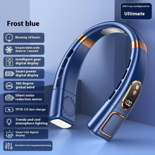 Hanging Neck Fan Cooling Air Cooler Little Electric Air Conditioner Portable New - Picture 2 of 11
