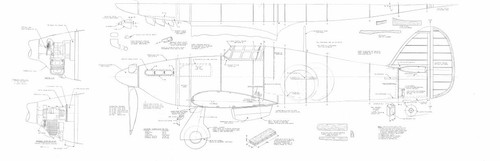 1/4 Scale Hawker Hurricane Giant RC Airplane PDF Plans & Templates on a CD - Picture 3 of 5