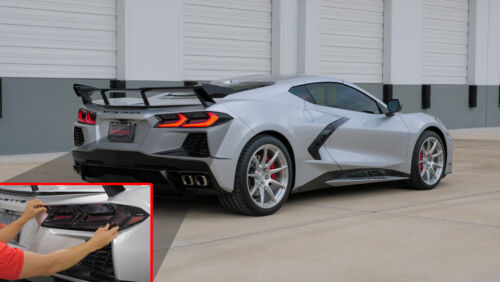 Rear Premium Molded Tail Light Smoked Covers Blackouts For 2020+ C8 Corvette - 第 1/12 張圖片