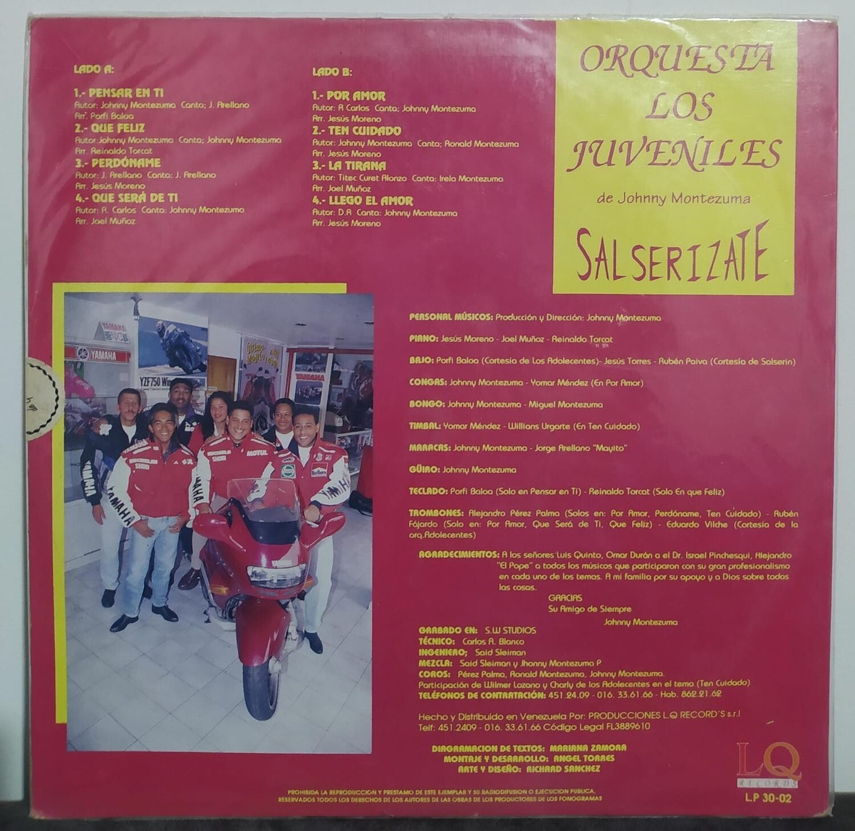 Jayme Marques Y Su Orquesta オリジナル盤12インチ Orquesta Los Juveniles - Salserizate , Salsa Lp Venezuela Rare
