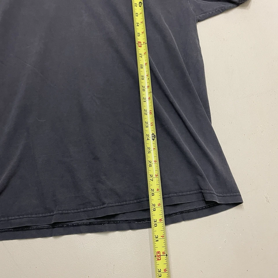 Camiseta De Colección Y2K No Fear Racing Team Adulto XL Negra Desteñida Años 90 Foto 3 de 4