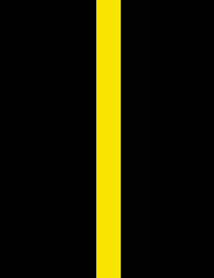 Full Size 1 inch Gloss Yellow Gold Football Helmet Stripe 20 mil 3M