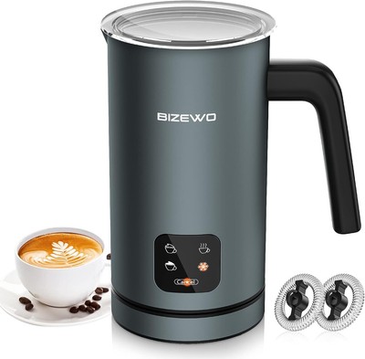 Automatic Milk Frother 4 in 1 Stainless Steel Foam Maker for Lattes Cappuccinos