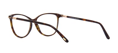 Tom Ford FT 5616-b 052 Dark Havana Rose Gold/blue Block Eyeglasses 