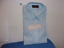 BRAND NEW MEN'S "NEWPORT" BLUE L/S DRESS SHIRT ...SIZE ..15 - 34/35..made in USA