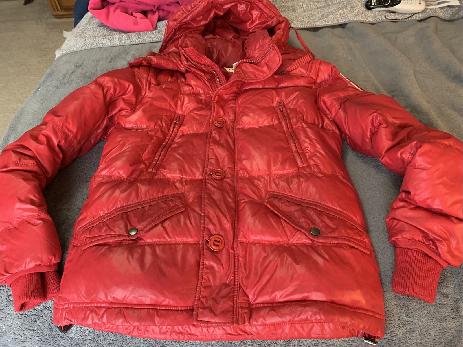 Diesel KRFT Deep the Lux Red Puffer 