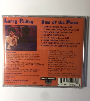 Sum Larry Parts Of The – Ridley - Strata the of Album, ONLINE
