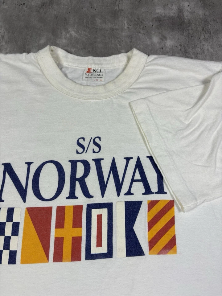 Camiseta Noruega Vintage Anos 90 Tamanho G - Imagem 4 de 4