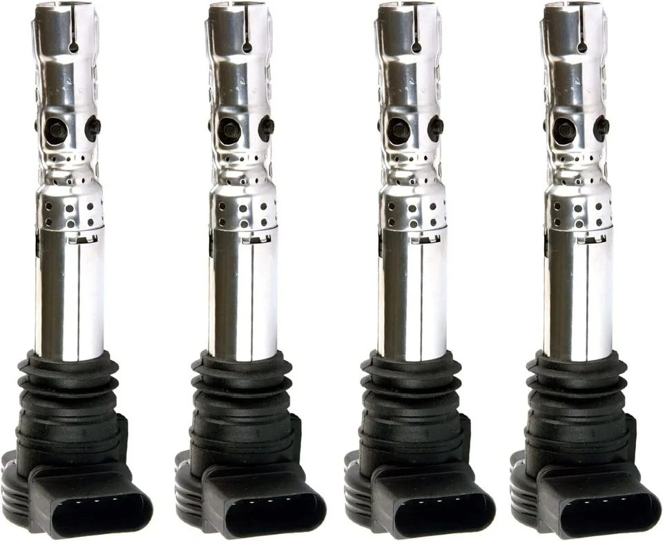 4x bujías Denso Platinum y 4x bobina de encendido para Volkswagen Audi TT Jetta Foto 2 de 4