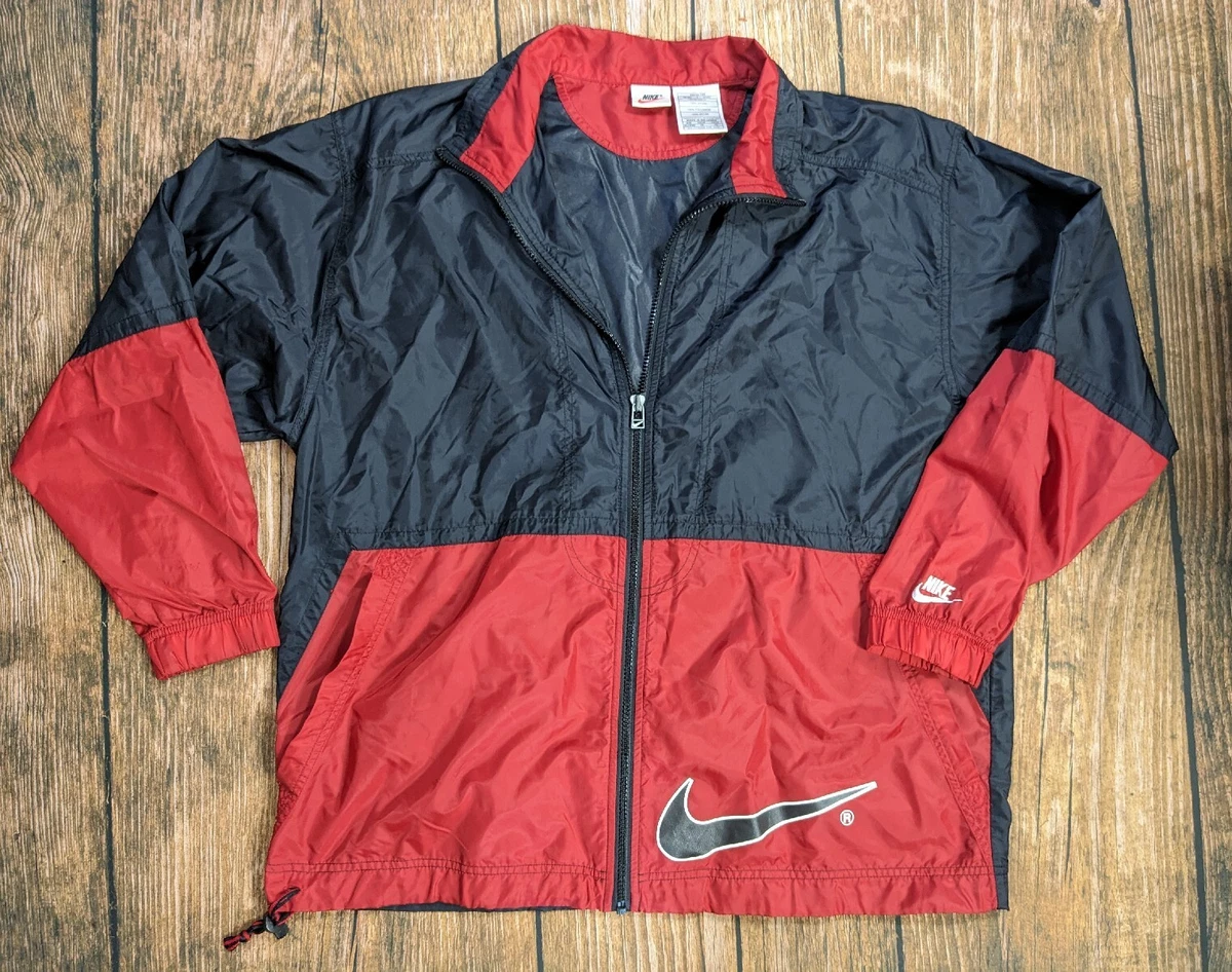 Red nike deals windbreaker womens