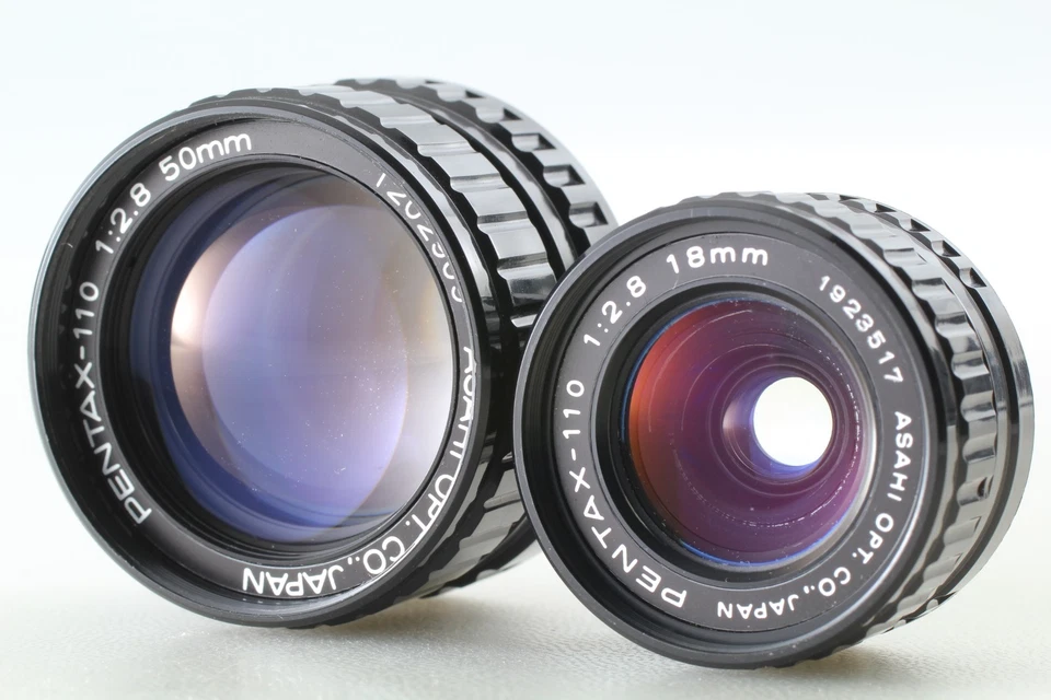 [Near MINT in BOX] PENTAX AUTO 110 Lens set 70 / 50 / 18mm F/2.8 & FLASH AF100P - Image 4 of 4