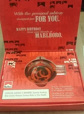 MARLBORO 2006 Promotional Personal Glass Ashtray Kick Back And Enjoy Your Day