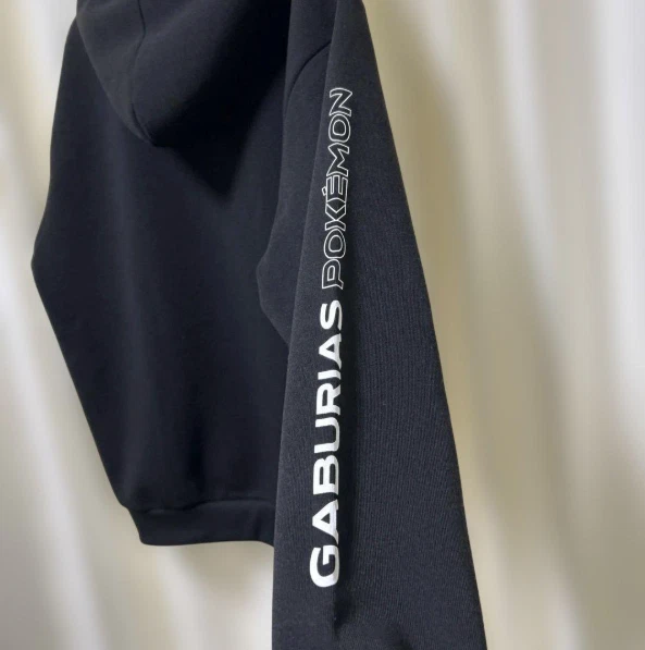 Pokemon Nº Sudadera con capucha 445 Garchomp, talla L, suéter negro para hombre, LL Foto 3 de 4