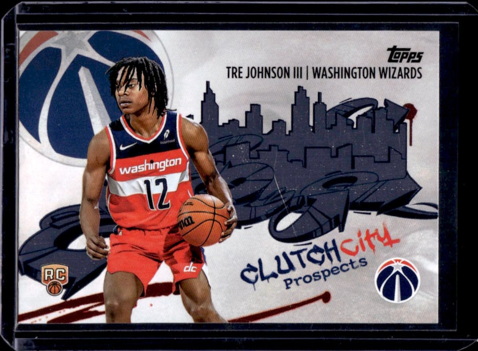 2025-26 Topps Tre Johnson III Clutch City Prospects RC #CC-6 Wizards