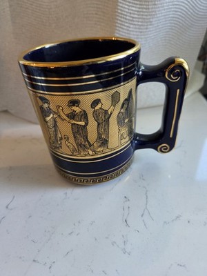 Mug From Greece Excellent Condition- Real Nice Graphics- Bought From Greece