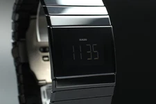 RADO Ceramica XL Digital 290.0925.3 Black 35mm Auto Quartz Swiss Made Mens Watch