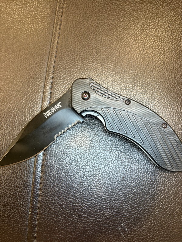 Kershaw Speedsafe 1605CKTST Clash Black Serr, Steel Folding Blade Handle New WOB