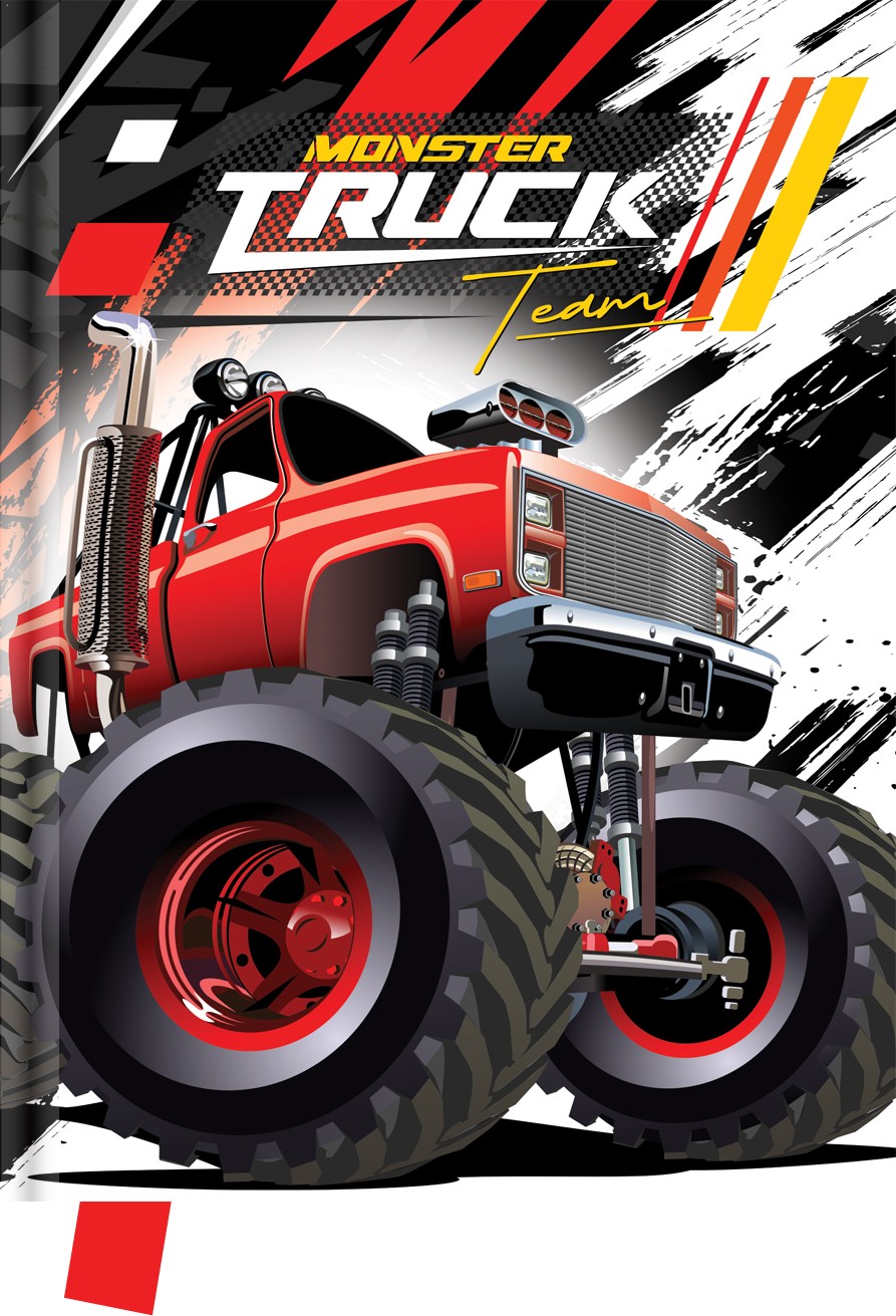 8586025944274 Pamitnik Monster Truck Team 14 x 18cm 80 kartek GDD 3490₽