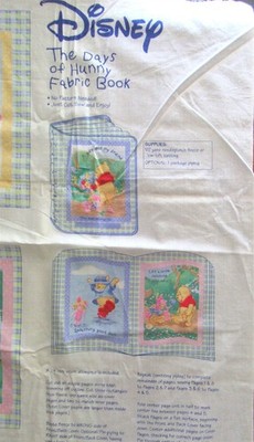 Disney ''The Days of Hunny Fabric Book'' Winnie The Pooh Soft Fabric Book Panel