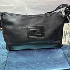 Lacoste Shoulder Strap Zippered Purse - Women's Black See Images .