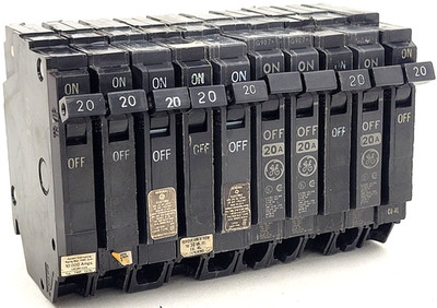 Lot of 10 - THQP120 General Electric 20A 240V Circuit Breaker - Next Day Option
