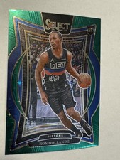 2024-25 Panini Select - Concourse Ron Holland II #74 Green Stars Prizm (RC)