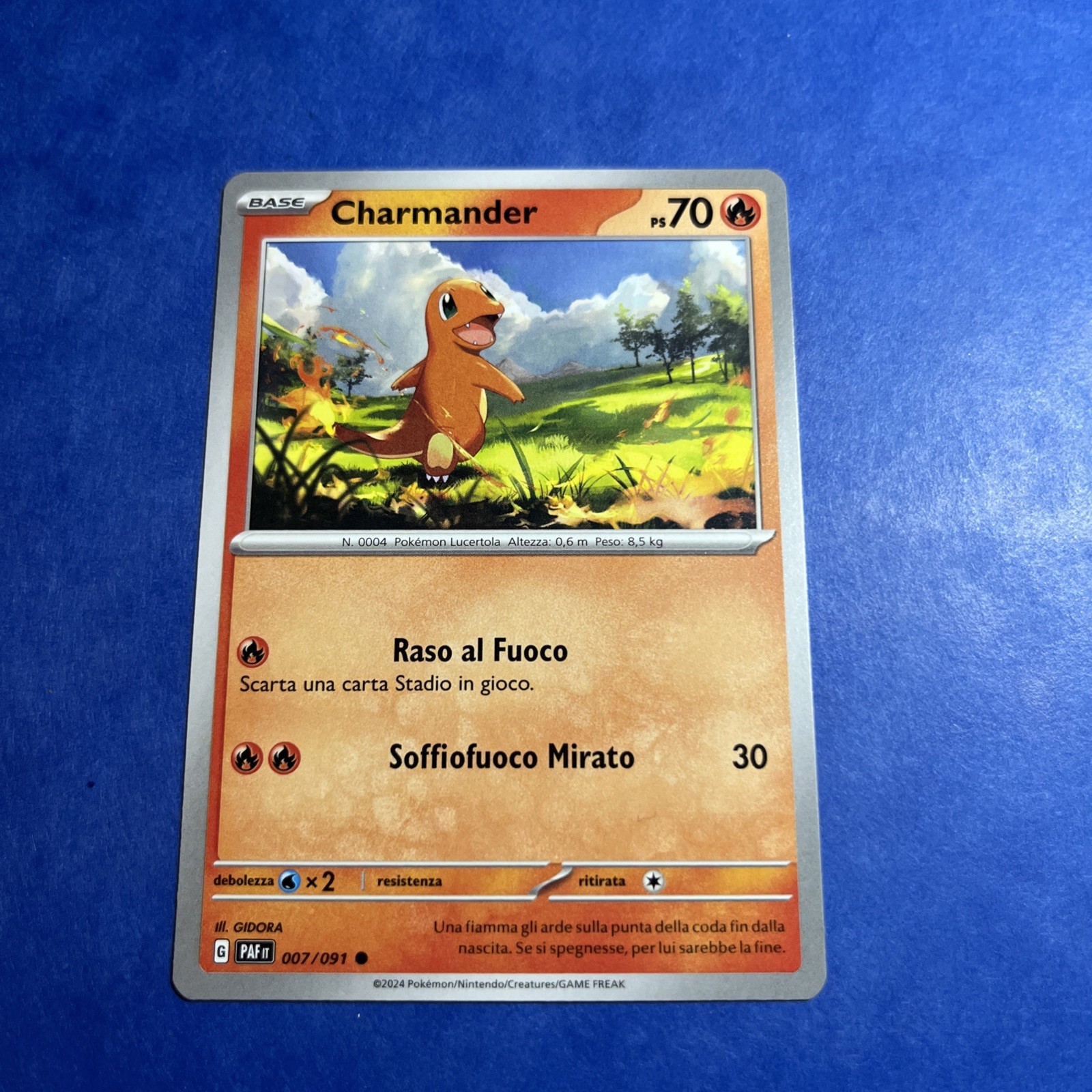FIGURINA COLLEZIONE OTTIMO STATO CARTA POKEMON ANNO 2024 - CHARMANDER - BASE