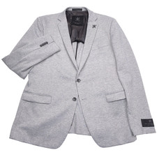 John Varvatos Varick Sport Coat Mens 46R Slim Gray Birdseye Blazer Soft Jacket