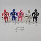 5 Vintage 90's Bandai Mighty Morphin Power Rangers 8'' Action Figures w/ Guns