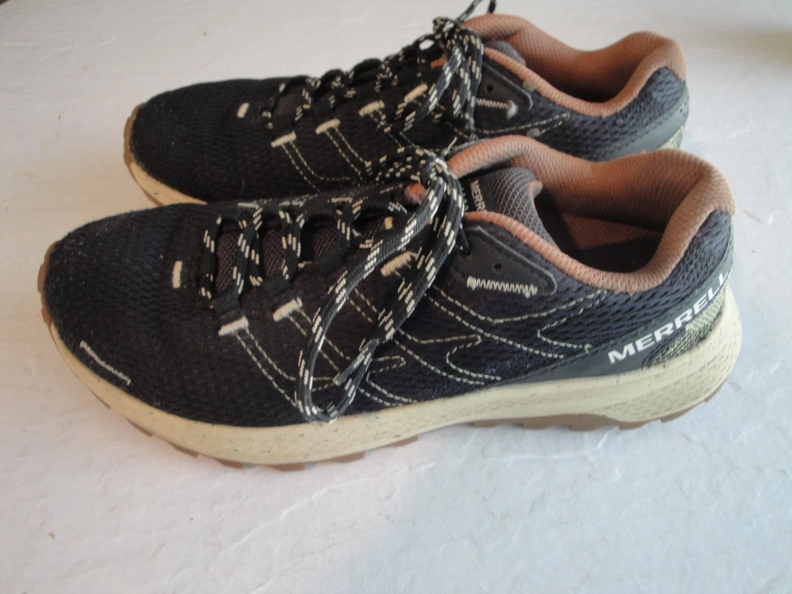 Merrell Fly Strike Men’s Trail Running Shoes Black Size 8 J068135 #SH05