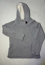 Gray Medium Hooded Fleece Lined Sweatshirt Women's Medium