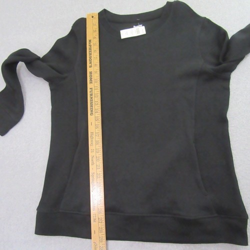 Duluth Trading Co Womens Pullover Sweatshirt XL Black Rib Crewneck - Picture 7 of 10