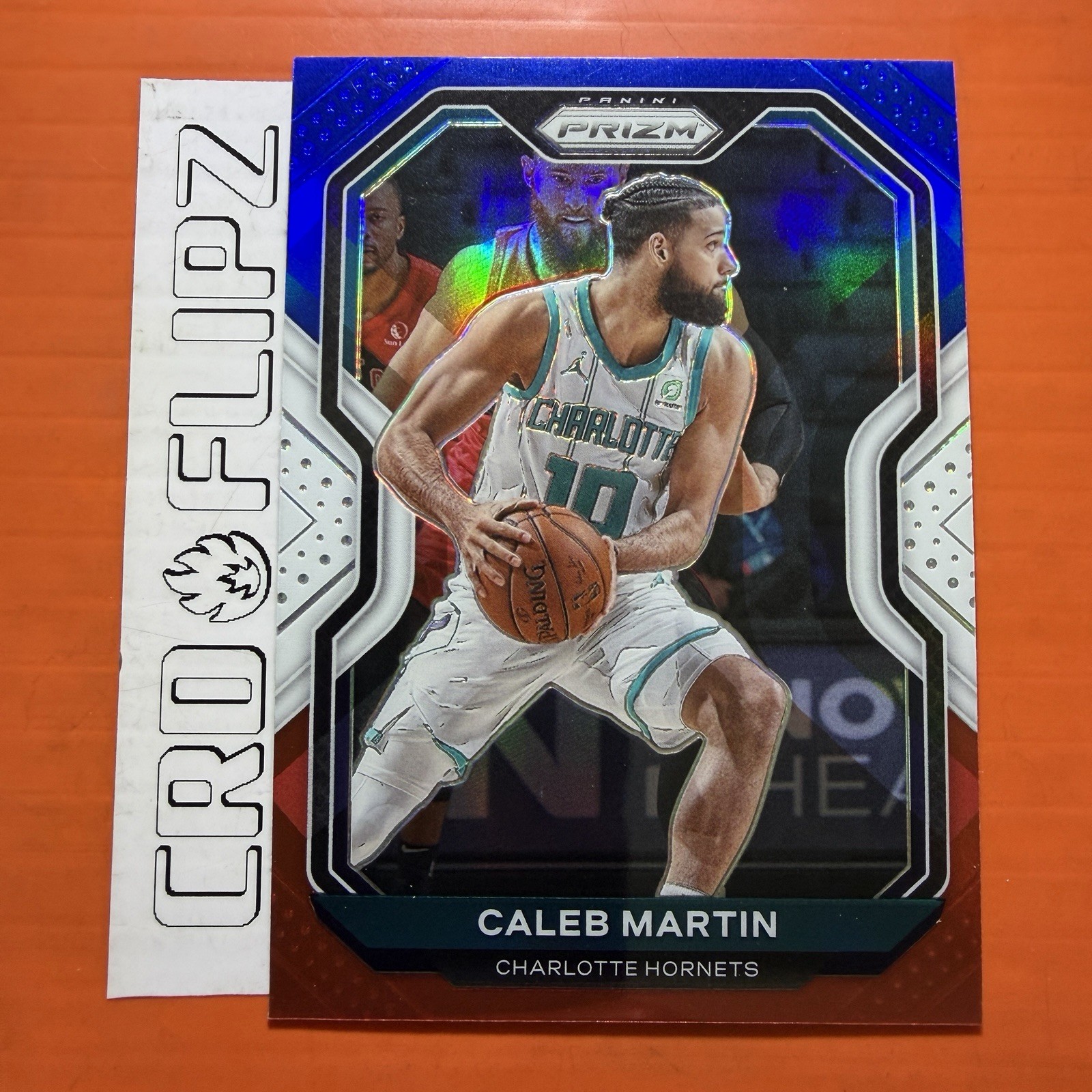 2020-21 Panini Prizm Caleb Martin Red White & Blue Prizm Card #276 Hornets