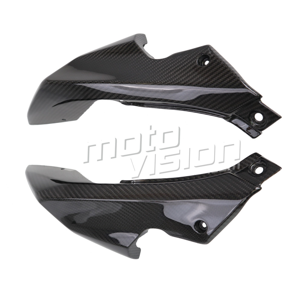 Écopes de selle carbone Kawasaki Z-H2 pour remplacer le plastique mat