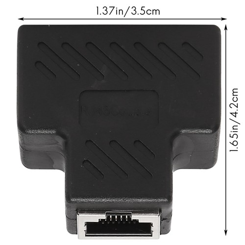 2 Port RJ45 Splitter Adapter LAN Netzwerk Ethernet Extender Stecker Lot 1St F2B1 - Bild 6 von 8