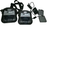 2x Zebra RW 420 Mobile Thermal 4" Printer BLUETOOTH USB + 1x Adapt +2x Battery