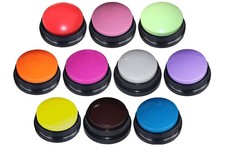 10 Color Voice Recording Button, Dog Buttons for Communication Pet Training B...