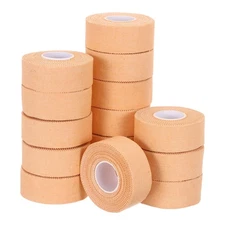 Athletic Sports Tape, Athletic Tape Easy Tear 1 in x 30 Ft, 15 Rolls, Ecru