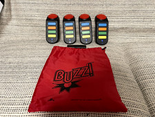 Playstation 3 Buzz Wireless Controllers x 4 with Dongle and bag