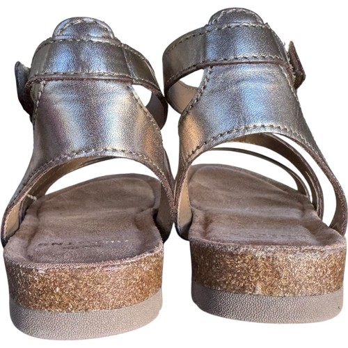 Neu mit Etikett Earth Origin Leesa Damen-Sandalen breite Knöchelriemen Argon-Metallic Größe 8,5 - Bild 7 von 14