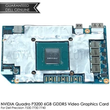 Dell Quadro P3200 6GB GDDR5 Video Graphics Card 8G6F0 Precision 7530 7730 7740