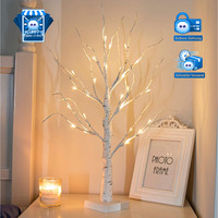 Lichterbaum Mit 24 WarmweißEn Leds FüR Innen Dekoration 60 Cm