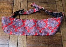 Robert Talbott Red Paisley Silk Cummerbund Designer 37"