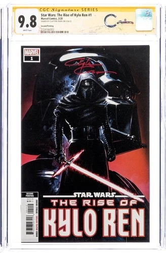 Star Wars The Rise Of Kylo Ren #1 CGC SS 9.8 Clayton Crain Signed 2nd Printing