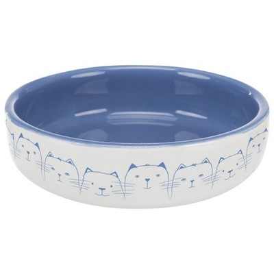 Trixie flacher Katzennapf Keramik Futternapf Hello My Little Cat 0,3 l ? 15 cm