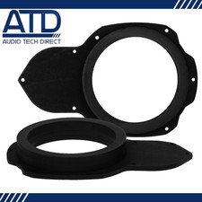 MDF Front Door 165mm 6.5" Speaker Adaptors Rings for Volkswagen Passat B7 3C CC